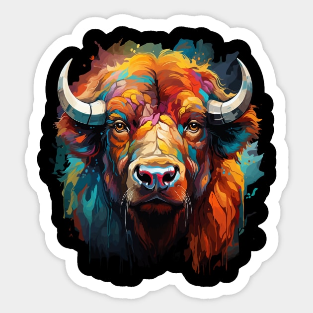 Bison Rainbow Sticker by JH Mart